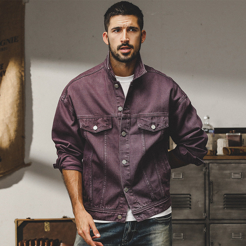 Classic Vintage Denim Jacket for Men