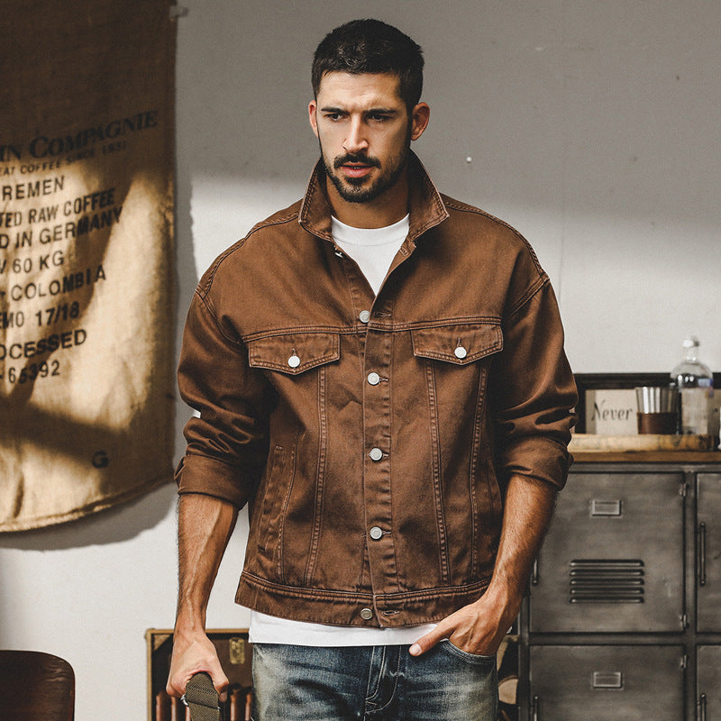 Classic Vintage Denim Jacket for Men