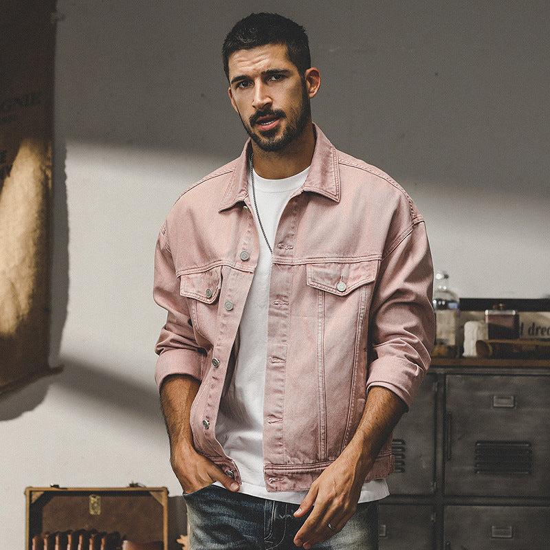 Classic Vintage Denim Jacket for Men
