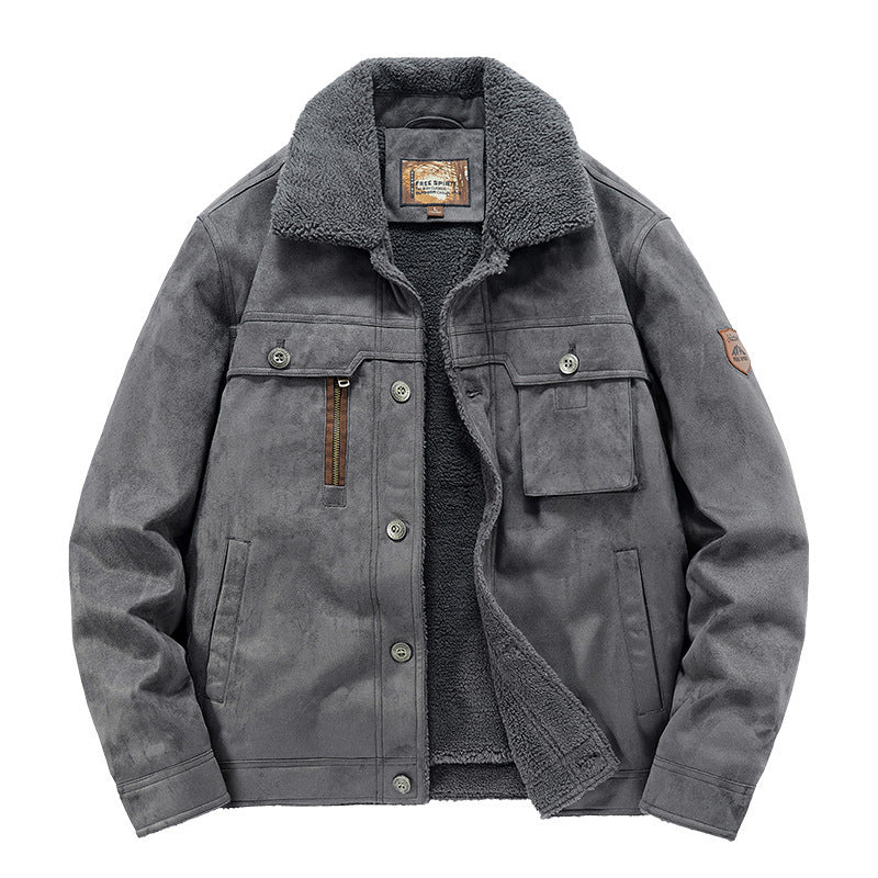 Men’s Deerskin Sherpa-Lined Winter Jacket