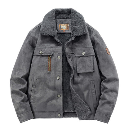 Men’s Deerskin Sherpa-Lined Winter Jacket