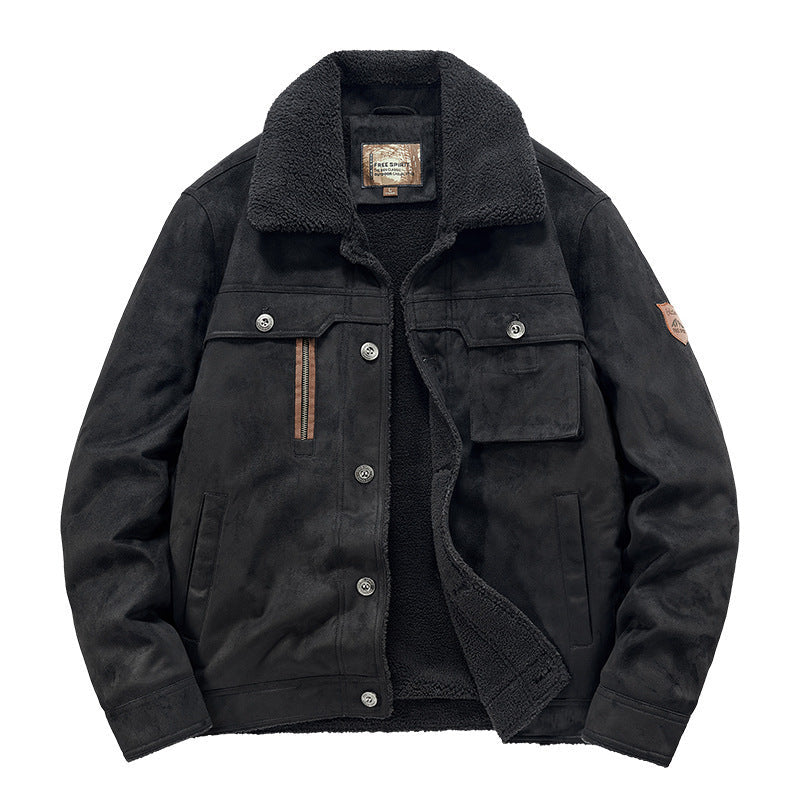 Men’s Deerskin Sherpa-Lined Winter Jacket