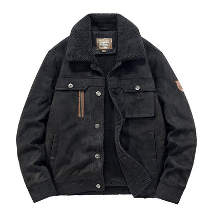 Men’s Deerskin Sherpa-Lined Winter Jacket
