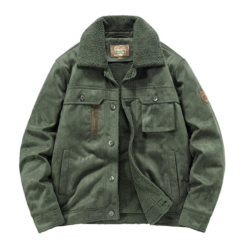 Men’s Deerskin Sherpa-Lined Winter Jacket