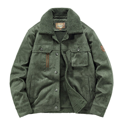 Men’s Deerskin Sherpa-Lined Winter Jacket