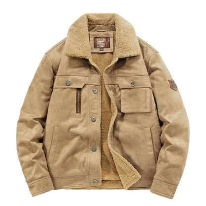 Men’s Deerskin Sherpa-Lined Winter Jacket
