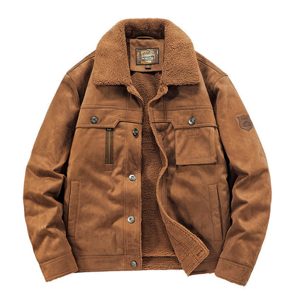 Men’s Deerskin Sherpa-Lined Winter Jacket