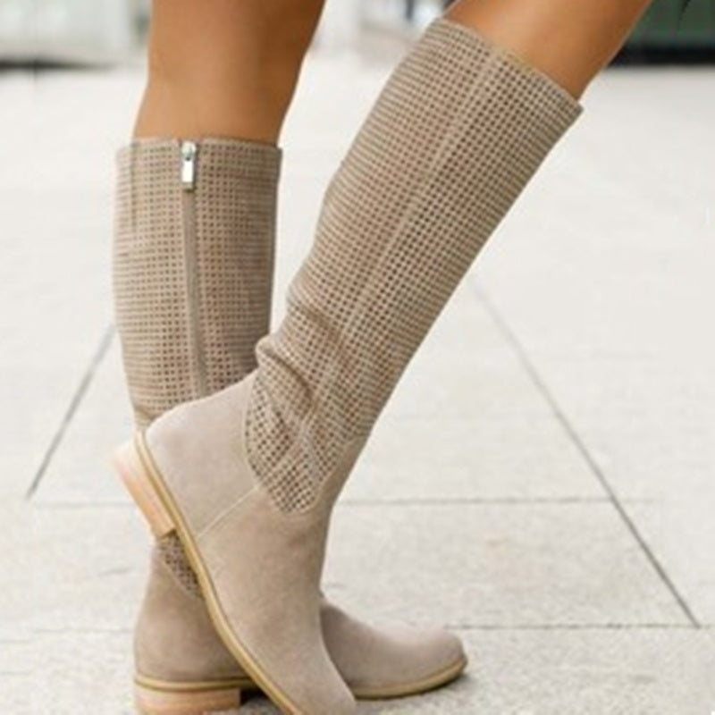 Celeste ComfortFit Perforated Knee Boots