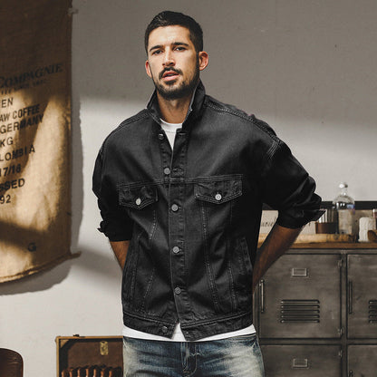Classic Vintage Denim Jacket for Men